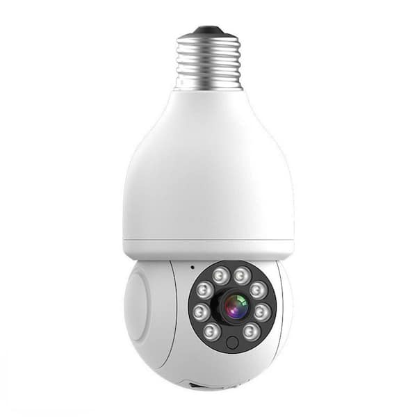 LiVIE Wired Indoor Wi-Fi Light Bulb Security Camera with Motion Detection and 2-Way Audio