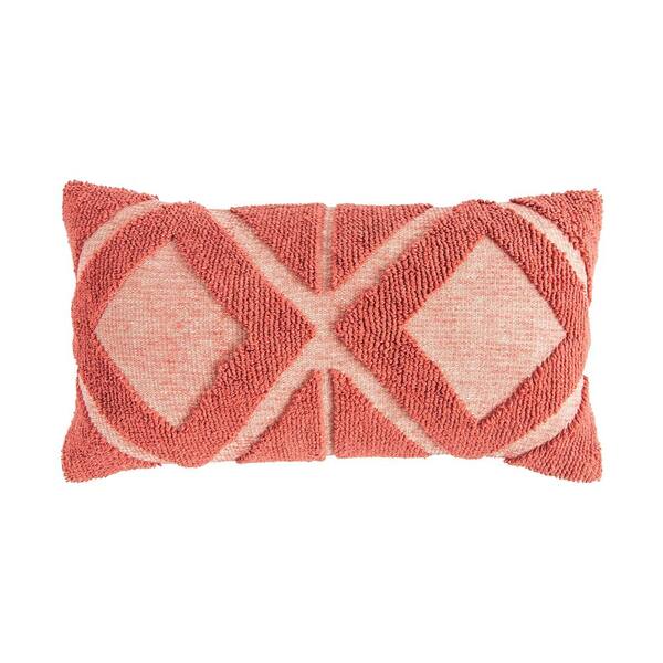 dark coral throw pillows
