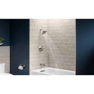 Truss Rite-Temp 1-Handle 3-Spray Tub and Shower Faucet in Vibrant Brushed Nickel (Valve Included)