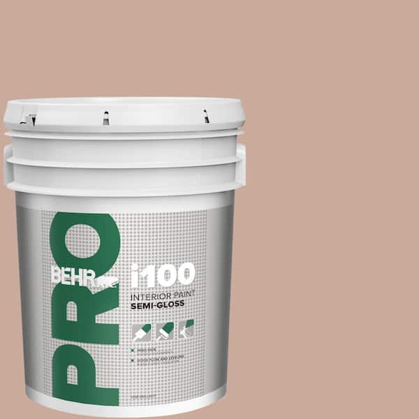BEHR PRO 5 gal. #ICC-97 Powdered Allspice Semi-Gloss Interior Paint