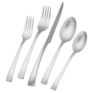 Bellasera Satin 45-Piece Service for 8 18/10 Stainless Steel Flatware Set