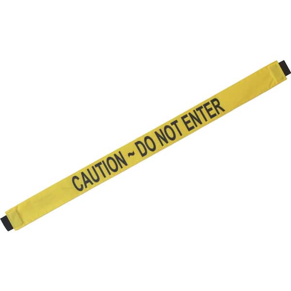 Magnetic Door Barrier Nylon Caution Do Not Enter Safety Banner with Magnetic Ends. Fit's a Standard 36 in. W Doorway