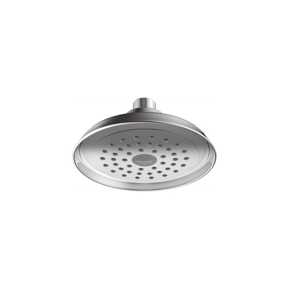 Joleena 1-Spray Patterns 1.75 GPM 6 in. Wall Mount Fixed Shower Head in Chrome price history on PriceWatchPro