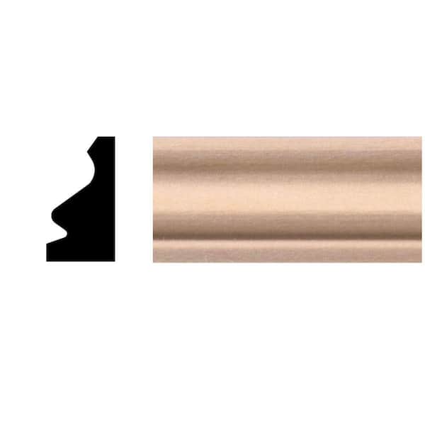7/16 in. D x 3/4 in. W x 48 in. L Unfinished Basswood Wood Shoe Moulding
