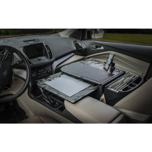 AutoExec Efficiency GripMaster Car Desk Urban Camouflage with iPad/Tablet Mount and X-Grip Phone Mount 