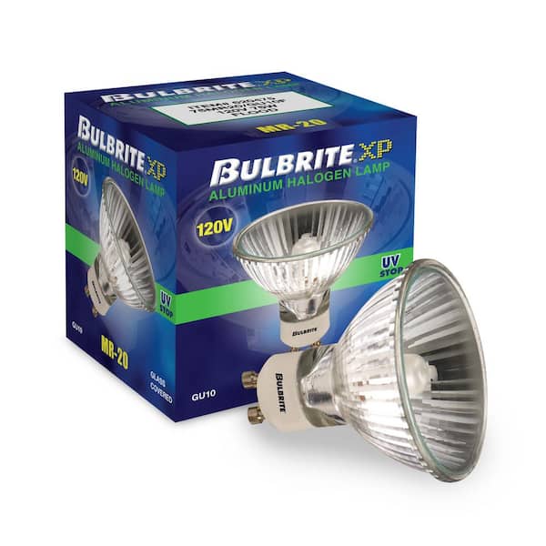 Top Voorschrift Vacature Bulbrite 75-Watt Equivalent MR20 with Twist and Lock Bi-Pin Base GU10 in  Frost Finish Dimmable 2900K Halogen Light Bulb (5-Pack) 860711 - The Home  Depot