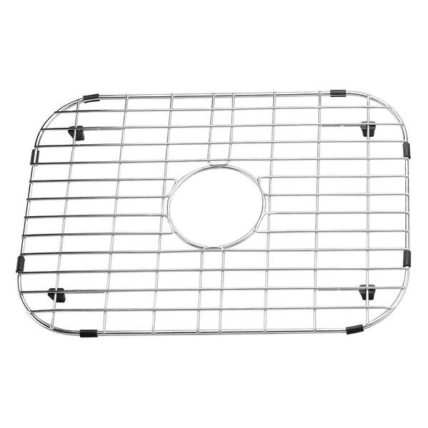 Yosemite Home Decor 19 in. x 13.5 in. Stainless Steel Sink Grid with Black Rubber Feet