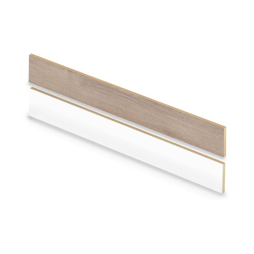 Desmond Oak 47 in. L x 7.37 in. W x 12.7 mm T Vinyl Overlay Stair Reversible Riser price history on PriceWatchPro
