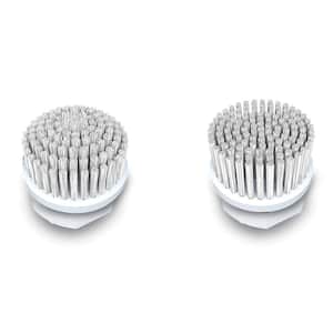 Power Scrubber Attachment Kit with Corner and Flat Bristle Scrub Brushes