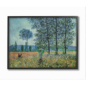 "Classic Monet Felder Painting Woman with Parasol" by Claude Monet Framed People Wall Art Print 24 in. x 30 in.