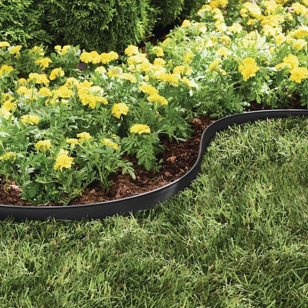20 ft. L x 4.5 in. H Black Pound-In Edging Kit