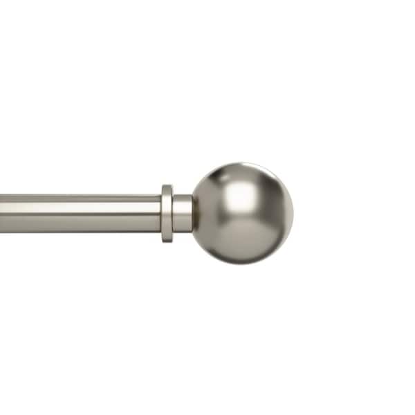 Umbra Bolas 1 in. 36 in. - 72 in. Single Rod Eco Friendly Finish Nickel