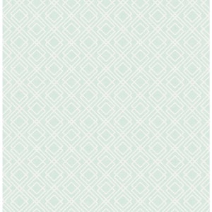 Napa Mint Geometric Paper Strippable Roll (Covers 56.4 sq. ft.)