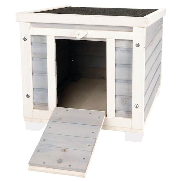 TRIXIE 16.5 in. x 15.75 in. x 20 in. Wooden Patio Condo for Cats