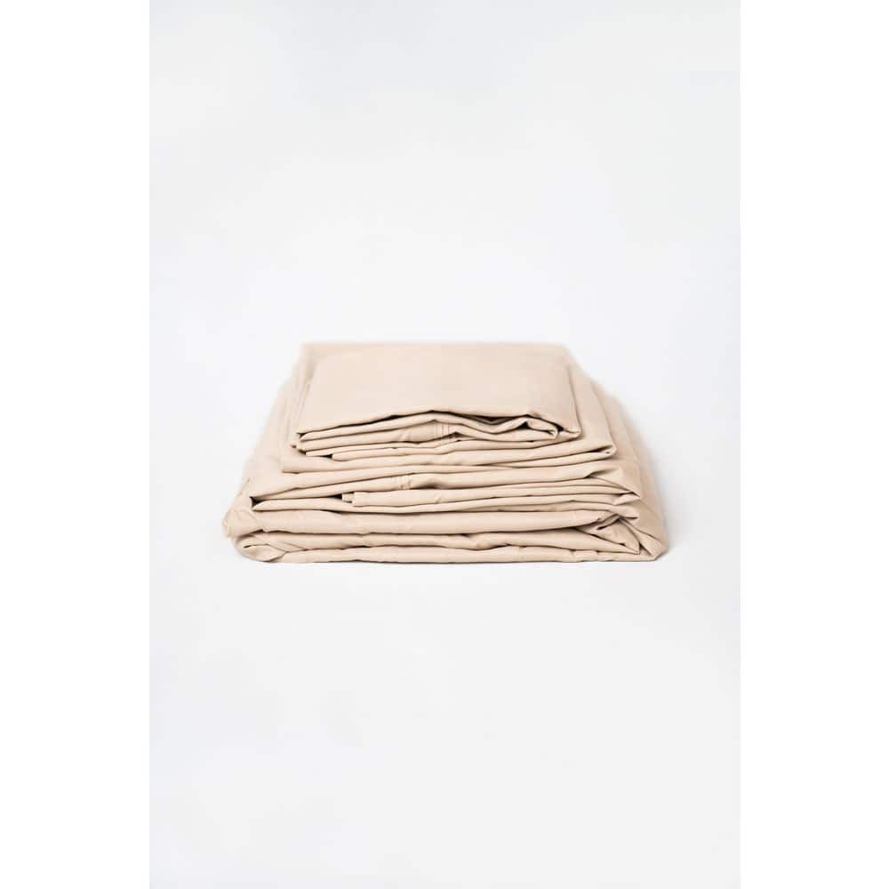 Khaki King Bamboo and Microfiber 4-Piece Sheet Set