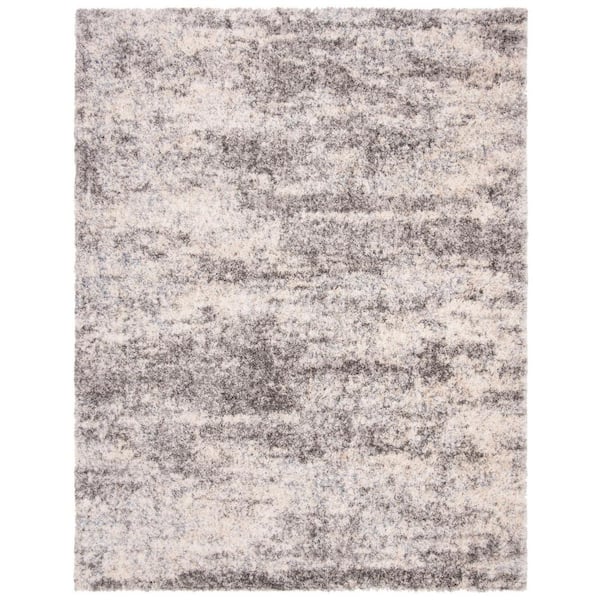 Berber 11 ft. x 15 ft. Gray Blue/Cream Abstract Area Rug