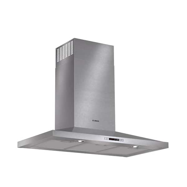 Bosch 300 Series 36 in. Pyramid Style Canopy Range Hood with Lights in Stainless Steel