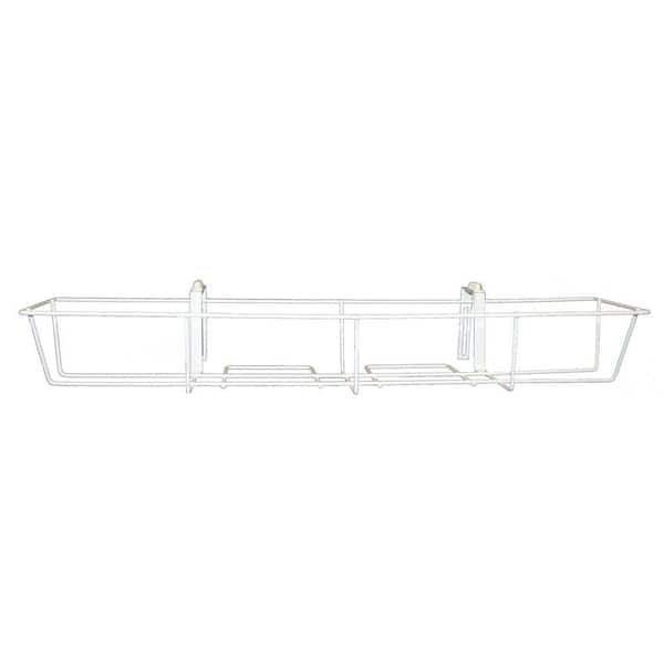 CobraCo 36 in. White Flower Box Holder with Adjustable Brackets