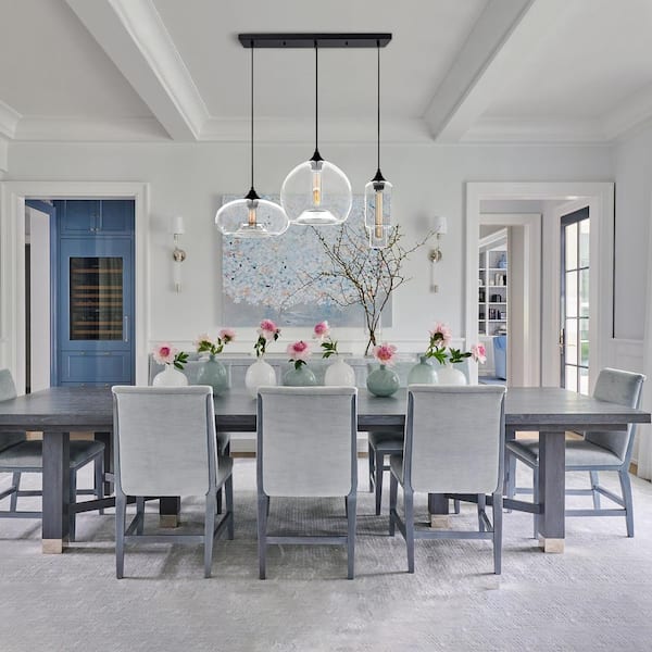 Rennnsan Kimberly 3-Light Black Kitchen Island Pendant Light