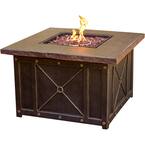 40 in. Square Gas Fire Pit with Durastone Top
