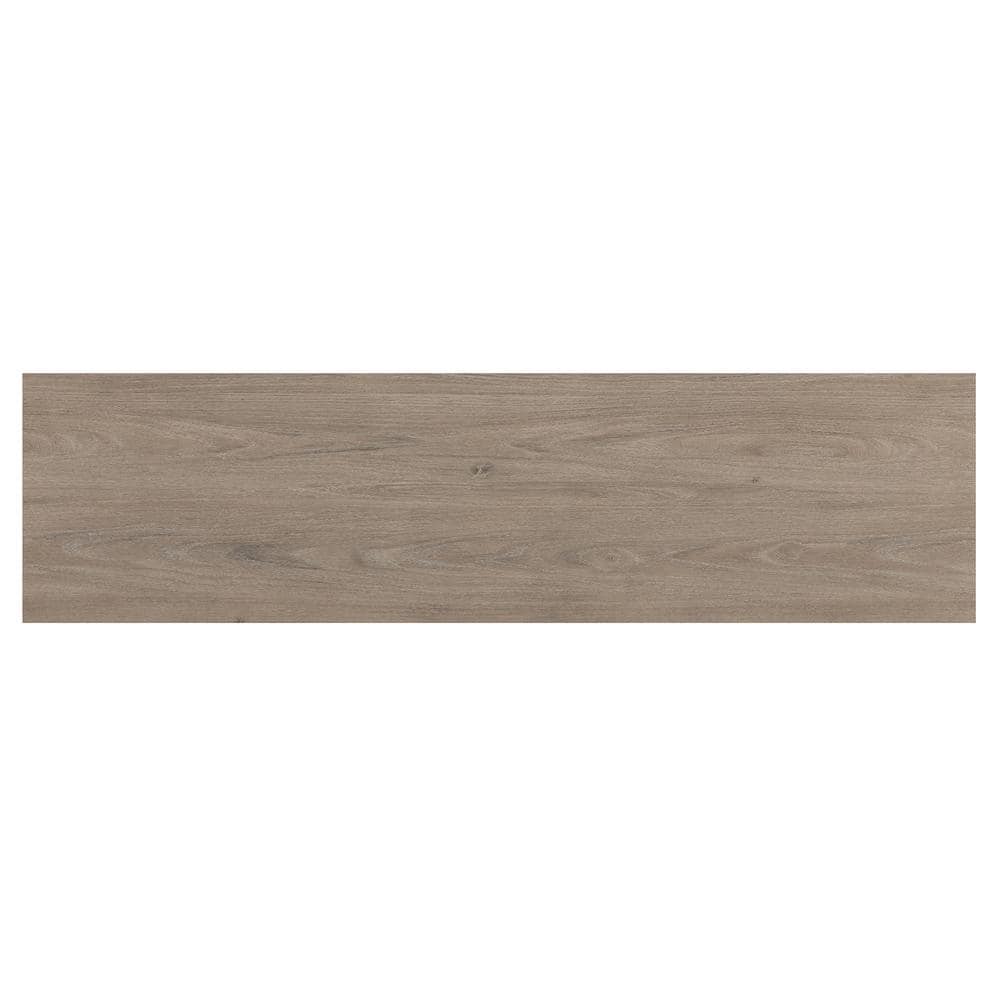 Antiqued Gray Oak 58" TV Stand with Metal Frame
