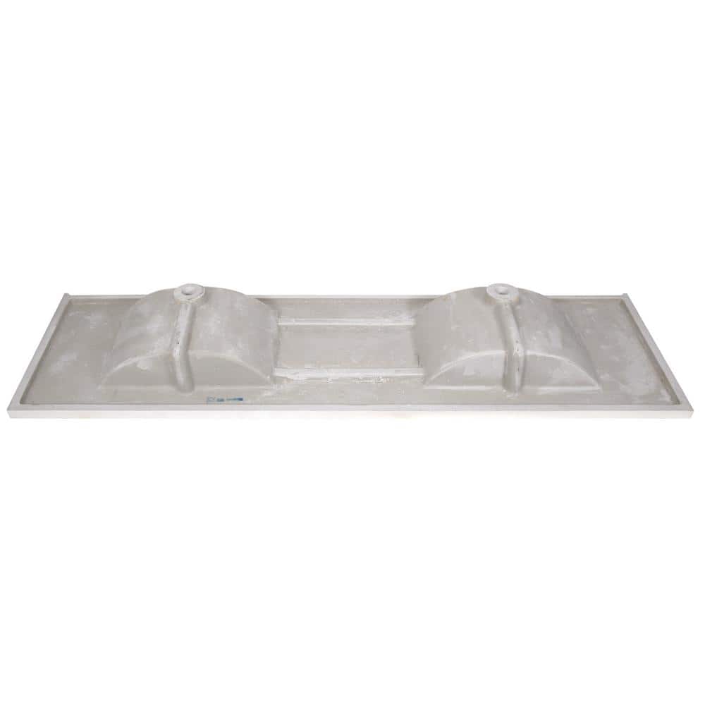 Camilla 73-Inch Solid White Cultured Marble Double Vanity Top
