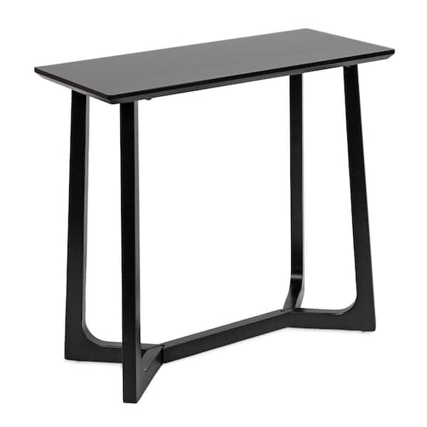 Kate and Laurel Olivant 31.5 in. Black Rectangle Wood Veneer/MDF Console Table
