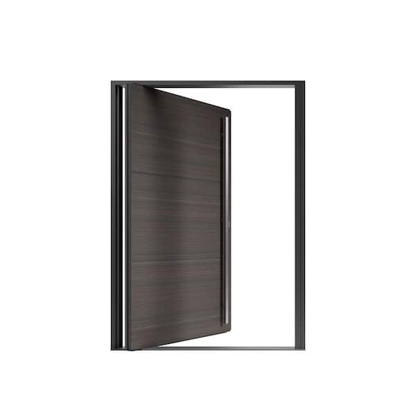 PANDA WINDOWS & DOORS 60 in. x 80 in. Helsinki Faux Zebrawood
