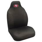 NFL - San Francisco 49ers Black Polyester Embroidered 0.1 in. x 20 in. x 40 in. Seat Cover