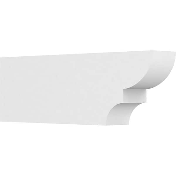 Ekena Millwork 5 in. x 10 in. x 30 in. Ridgewood PVC Rafter Tail Brace