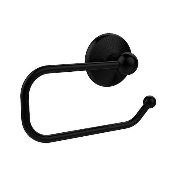 Allied Brass Prestige Monte Carlo Collection European Style Single Post Toilet Paper Holder in Matte Black
