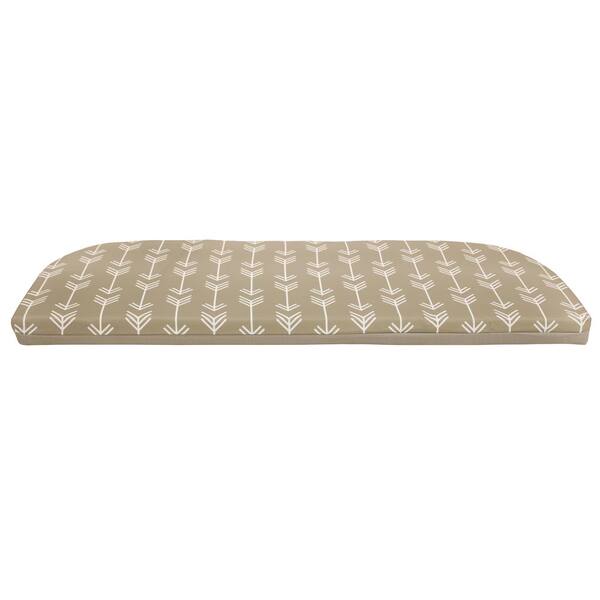 Taupe shop bench cushion