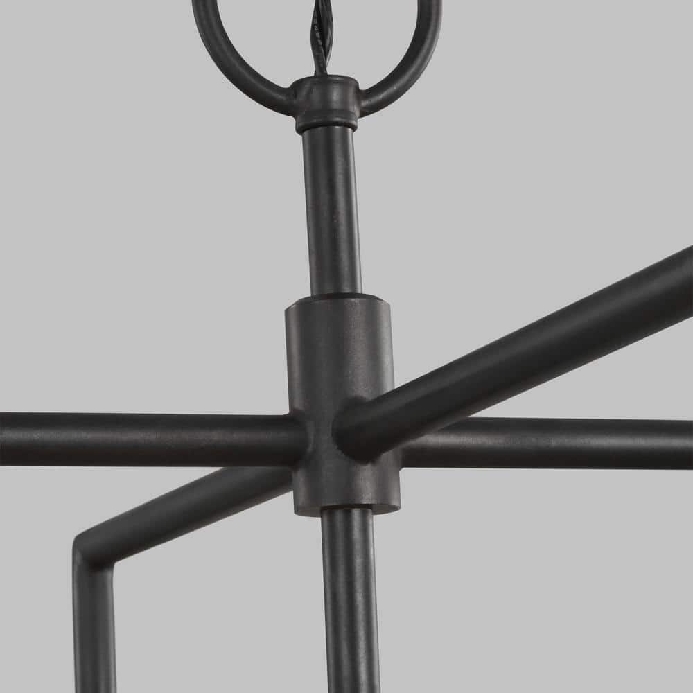 Keystone Aged Iron 4-Light Outdoor Candle Chandelier