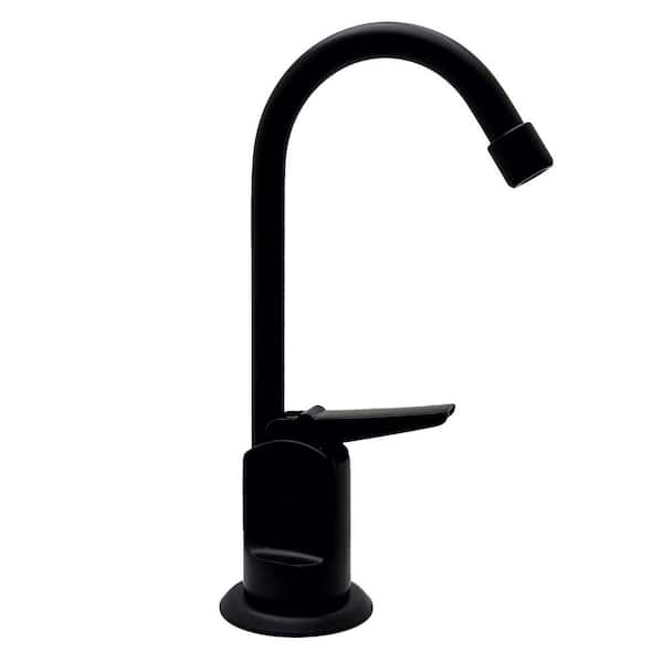 Single-Handle Instant Cold Water Dispenser Faucet in Matte Black