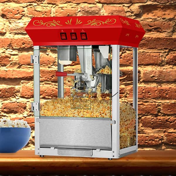 Nostalgia 1.25 Cups Oil Popcorn Machine Popcorn Maker Cart at
