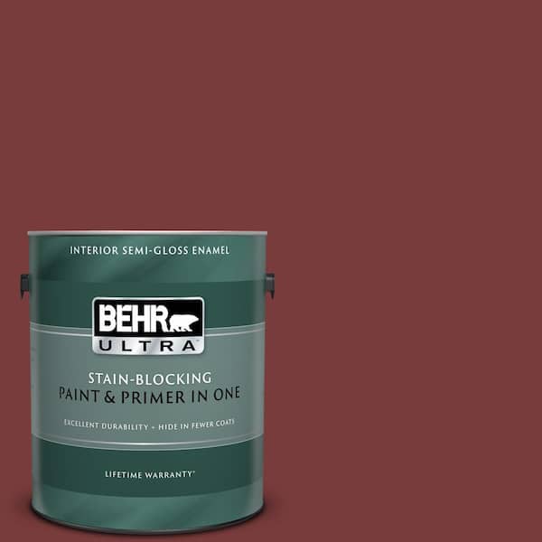 BEHR ULTRA 1 gal. #UL120-1 Royal Liqueur Semi-Gloss Enamel Interior Paint and Primer in One