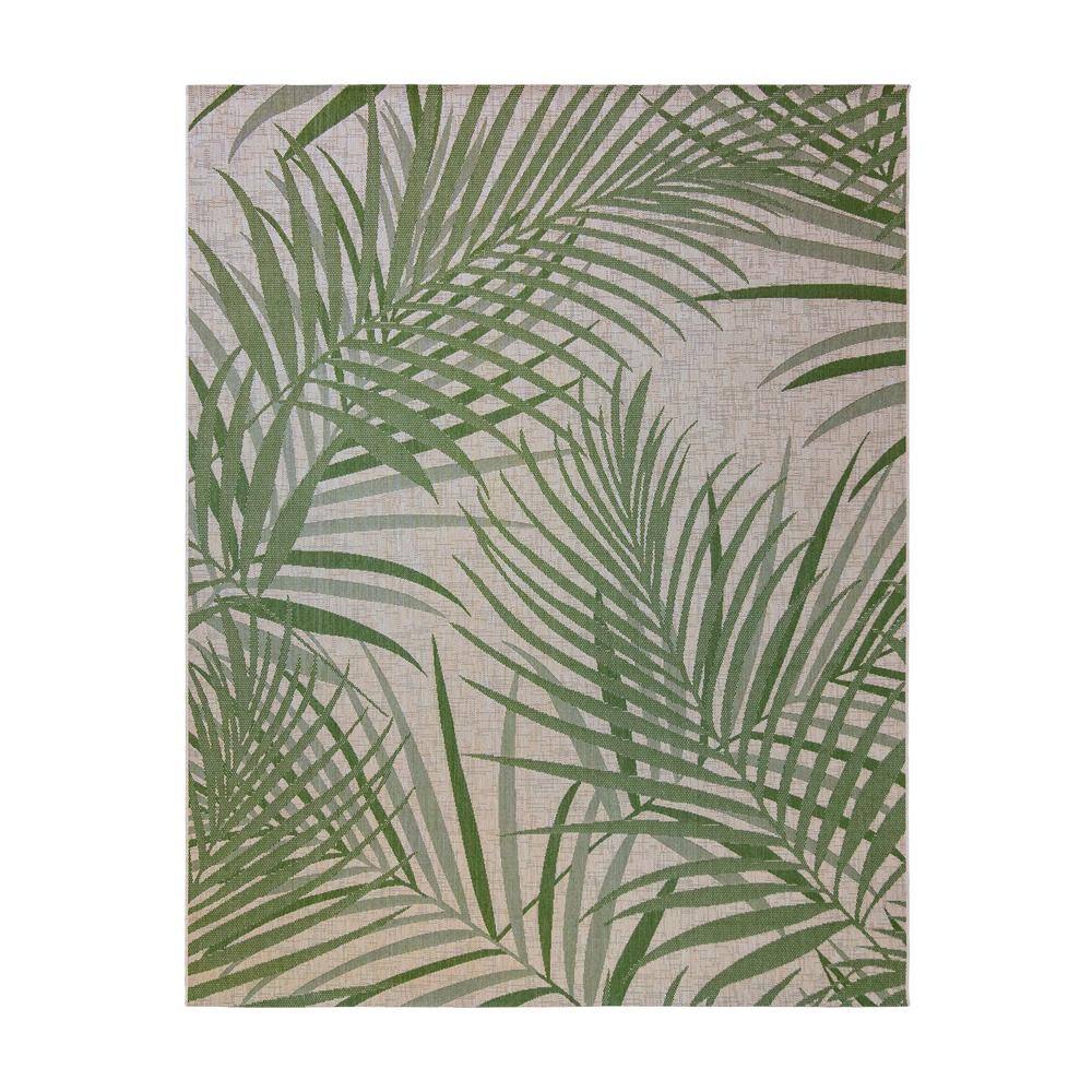 Sand & Palm 5' x 7' Reversible Synthetic Flatweave Outdoor Rug
