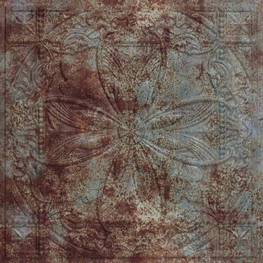 Helena 2 Ft. x 2 Ft. Old Tin Roof Faux Tin Ceiling Tile