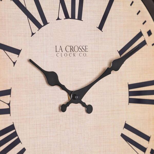 La Crosse Technology 18 in. Traditions Antique Brown Quartz Analog