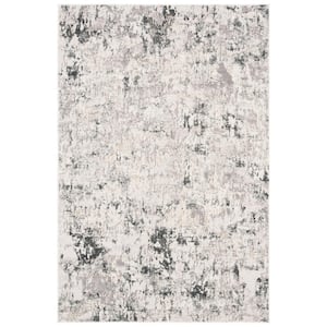 Vogue Beige/Charcoal 3 ft. x 5 ft. Speckled Distressed Area Rug