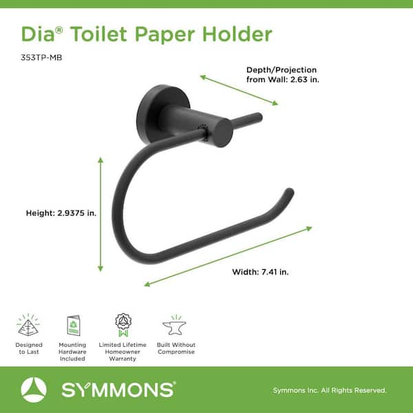 Symmons Dia Wall Mounted Hand Towel Ring in Brushed Bronze 353TR-BBZ - The  Home Depot