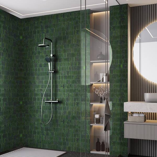 Merola Tile Joliet Jade 3 in. x 12 in. Ceramic Wall Tile (11.96 sq