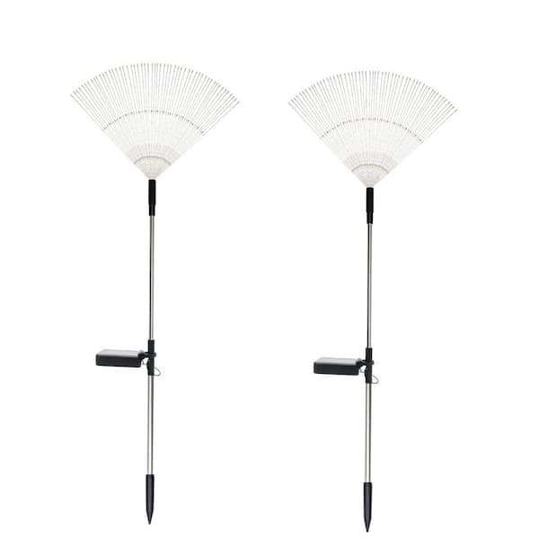 Solar Garden Firework Lights Outdoor Waterproof Solar Powered Art Stake Twinkle Lighting for Outside Decor 2-Pack