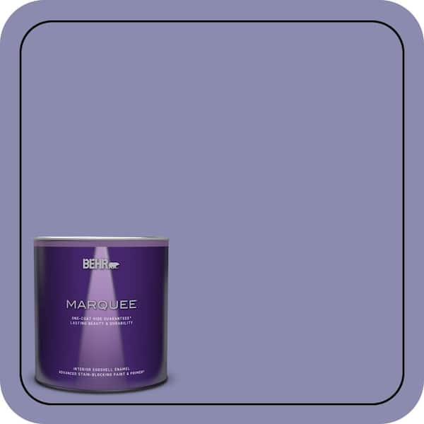 BEHR MARQUEE 1 qt. #M550-5 Violet Aura One-Coat Hide Eggshell Enamel Interior Paint & Primer