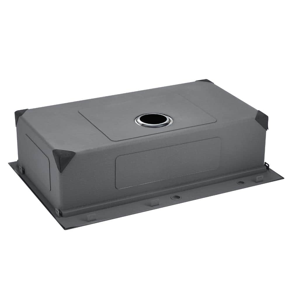 33 in. Kitchen Sink Workstation, 304 Stainless Steel Top Mount Single Bowl Basin with Ledge and Accessories for RV Bar price history on PriceWatchPro