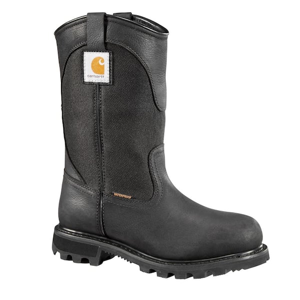 Carhartt Women's Traditional 10 in. Waterproof Soft Toe Work Boot - Black - Size 6.5(M)