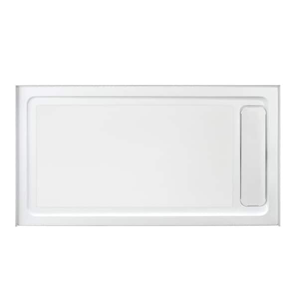 OVE Decors 32 in. W x 60 in. L Alcove Shower Pan with Reversible Drain in White