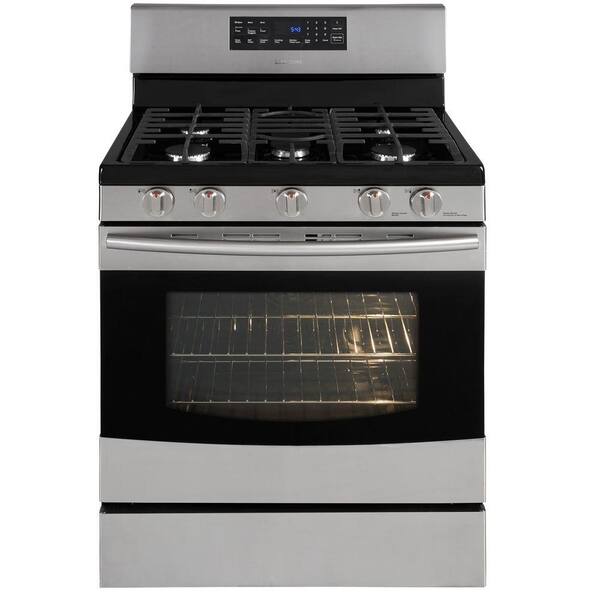Samsung 5.8 cu. ft. Gas Range with Self-Cleaning Convection Oven in Stainless Steel