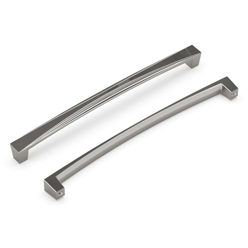 Chrome Modern Bar Handle with Mounting Hardware