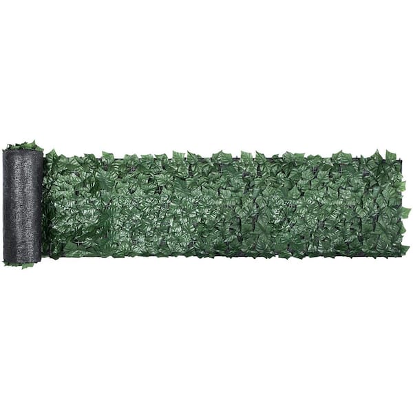 VEVOR Ivy Privacy Fence Screen 39 in. x 158 in. Faux Leaf Artificial Hedges 3-Layers Outdoor Greenery Leaves Panel for Garden